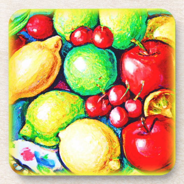 Dessous-de-verre Une Peinture Fruite. Commandez dès maintenant  (Devant)