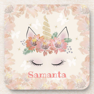 Dessous-de-verre Unicorn, Unicorn Face, personalized