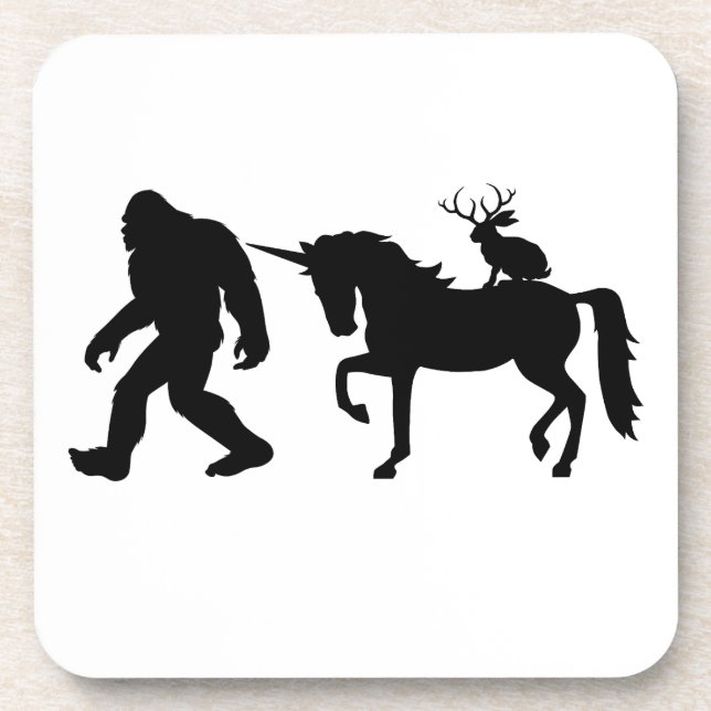 Dessous-de-verre Unicorne, Bigfoot, Jackalope (Devant)