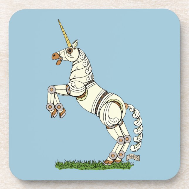 Dessous-de-verre Unicorne mécanique (Devant)