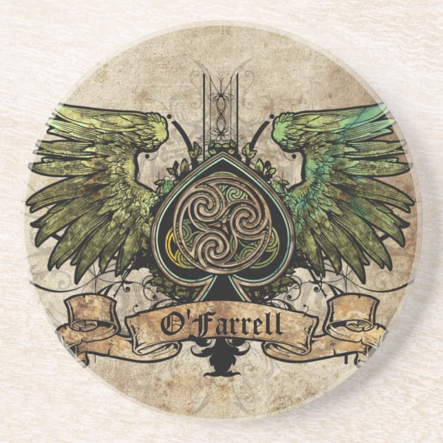 Dessous de verre urbains de noeud de l'Irlande de (Devant)