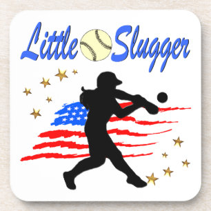 DESSOUS-DE-VERRE USA PETIT SOFTBALL SLUGGER DESIGN FILLES