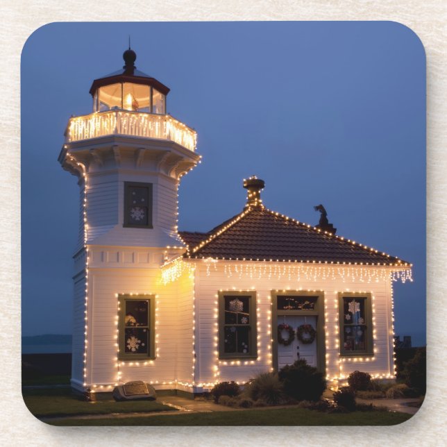 Dessous-de-verre USA, Washington, Mukilteo. Phare de Mukilteo (Devant)