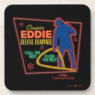 Dessous-de-verre Vacances Noël   Symbole Cousin Eddie Neon
