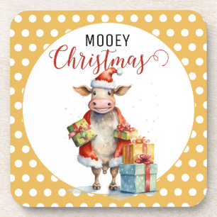 Dessous-de-verre Vache de Noël Pun