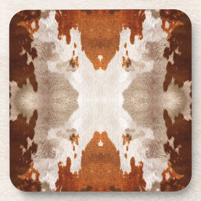 Dessous-de-verre Vache Kaleidoscope Cachée Motif (Devant)