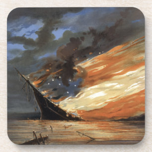 Dessous-de-verre Vaisseau amiral de la guerre civile rebelle sur le