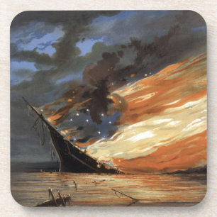 Dessous-de-verre Vaisseau amiral de la guerre civile rebelle sur le