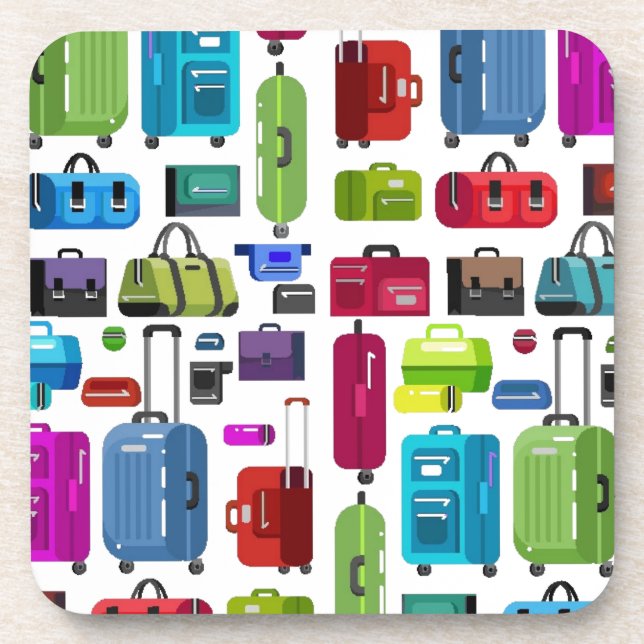 Dessous-de-verre Valises au néon (Devant)