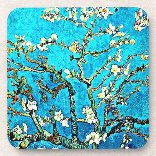 Dessous-de-verre Van Gogh - Branches aux fleurs d'amandes (Devant)