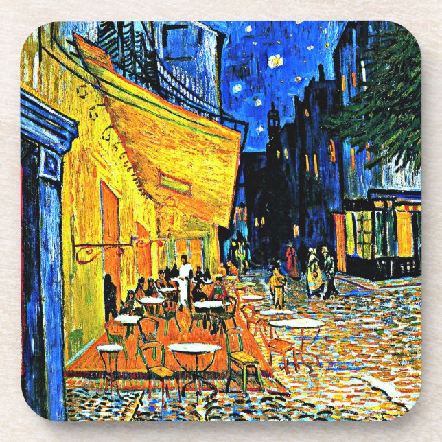 Dessous-de-verre Van Gogh - Café Terrasse, place-du-forum, Arles (Devant)
