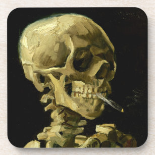 Dessous-de-verre Van Gogh Fumer du squelette