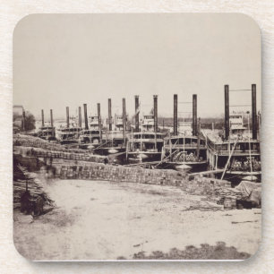 Dessous-de-verre Vapeurs sur le Mississippi (photo de b/w)
