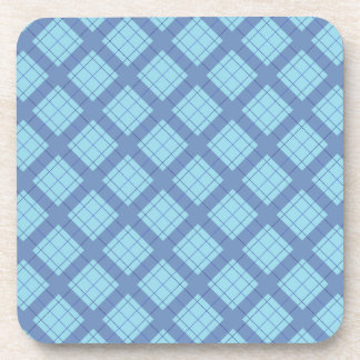 Dessous-de-verre Variation bleue Plaid