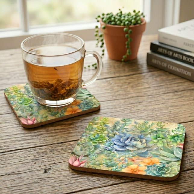 Dessous-de-verre Variété de Succulentes (Créateur téléchargé)