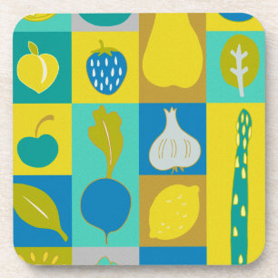 Dessous-de-verre Veggie Blocks I