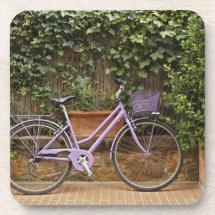 Dessous-de-verre Vélo garé, Pienza, Italie, Toscane