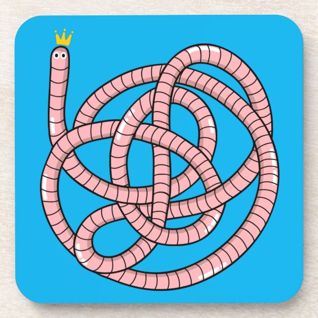 Dessous-de-verre Ver à dessin en couronne (Devant)