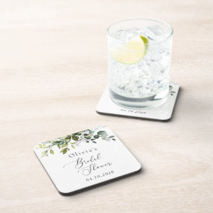 Dessous-de-verre Verdure, Eucalyptus Feuilles, Boho, Fête des marié
