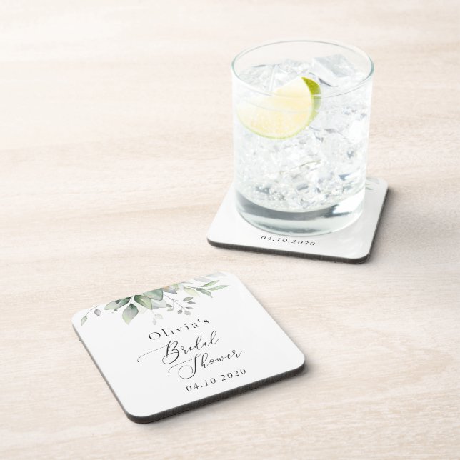 Dessous-de-verre Verdure, feuilles d'eucalyptus, Bohème, Shower de  (Côté Droit)