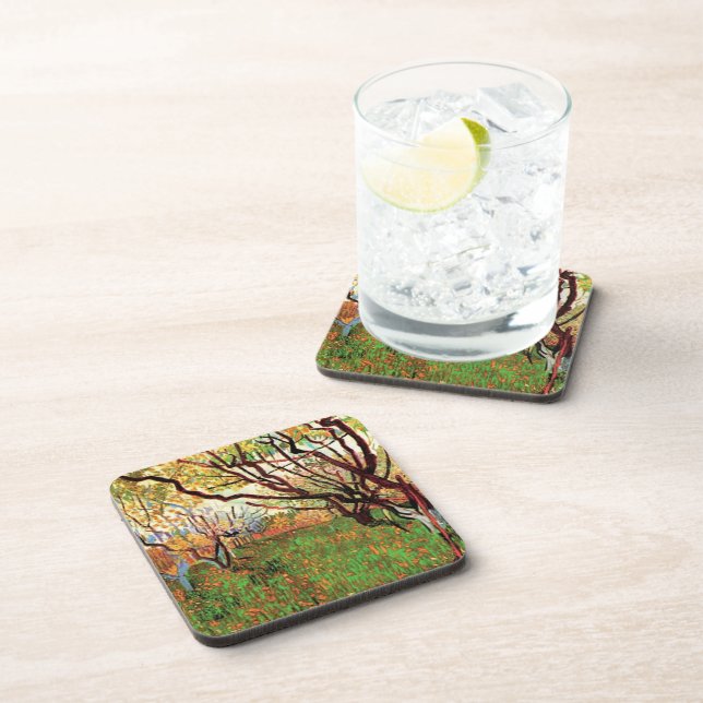 Dessous-de-verre Verger en fleurs, Vincent van Gogh (Côté Droit)