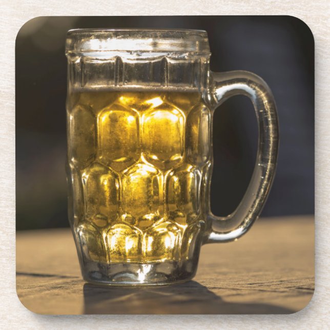 Dessous-de-verre Verre à bière boisson gros plan, Inde (Devant)