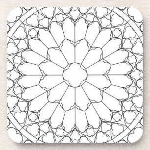 Dessous-de-verre Verre de couleur rose