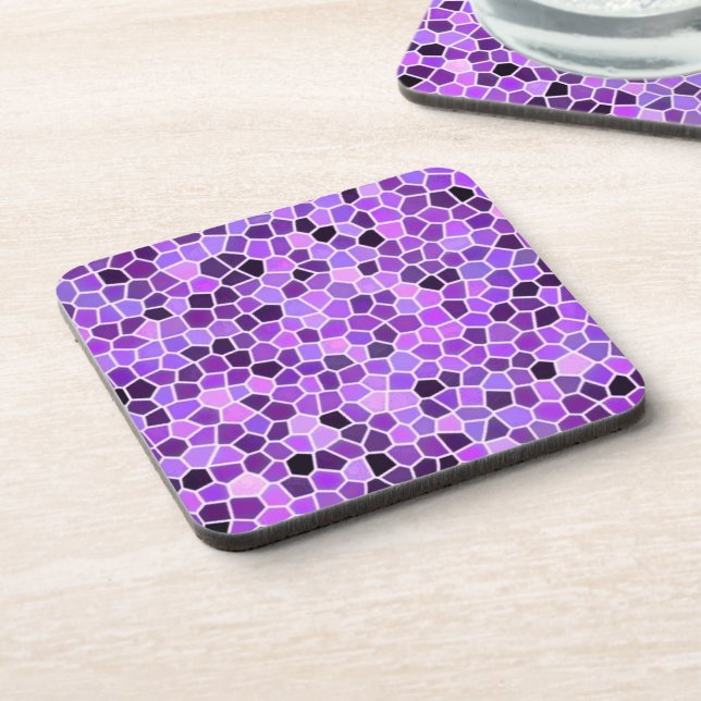 Dessous-de-verre Verre teinté violet (Côté gauche)