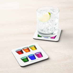 Dessous-de-verre Verres à shot de SlipperyJoe's six tasses disposée