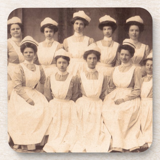 Dessous-de-verre vers 1914 diplômés de l'école de soins infirmiers (Devant)