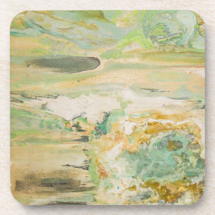 Dessous-de-verre Vert doux Art Abstrait