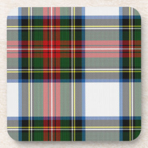 Dessous de verre vert et rouge Tartan Plaid