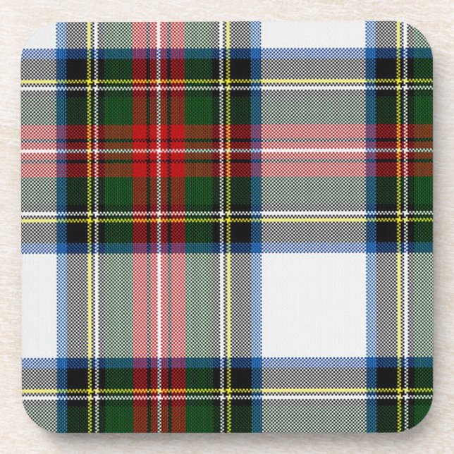 Dessous de verre vert et rouge Tartan Plaid (Devant)