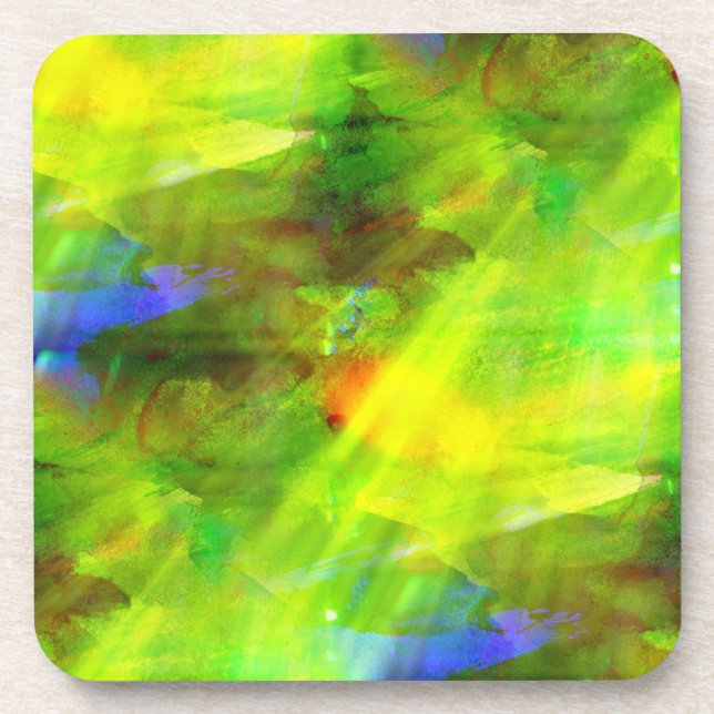 Dessous-de-verre vert sans couture abstrait d'arrière - plan de (Devant)