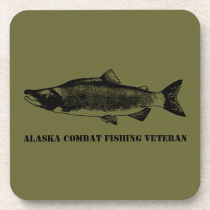 Dessous-de-verre Vétérinaire de la pêche de combat de l'Alaska