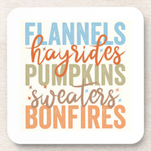 Dessous-de-verre Vibes d'automne amusantes