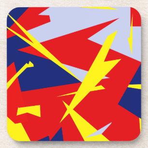 Dessous-de-verre Vibes positives Bleu rouge blanc