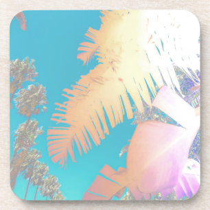 Dessous-de-verre Vibes positives Palmiers tropicaux