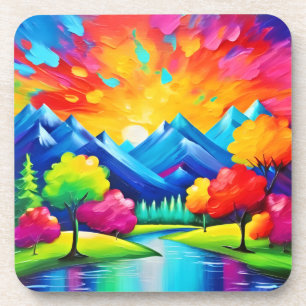Dessous-de-verre Vibrant Valley Vision Peinture