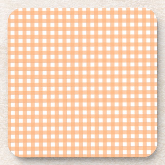 Dessous-de-verre Vichy Orange clair (Devant)