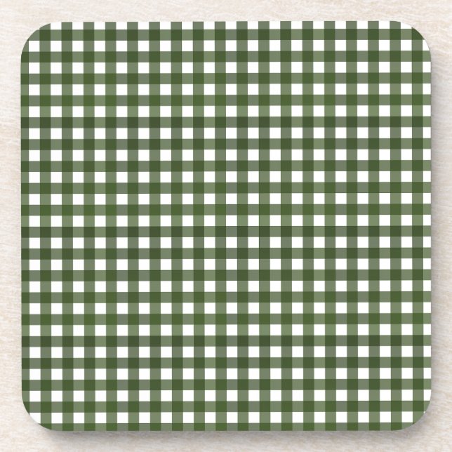 Dessous-de-verre Vichy Vert d'Alsace (Devant)