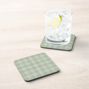 Dessous-de-verre Vichy vert sauge clair