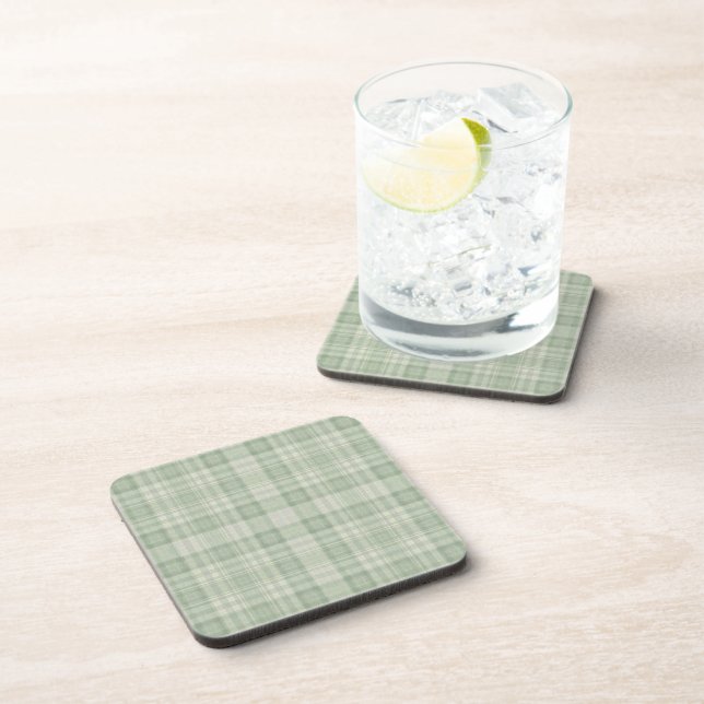 Dessous-de-verre Vichy vert sauge clair (Côté Droit)
