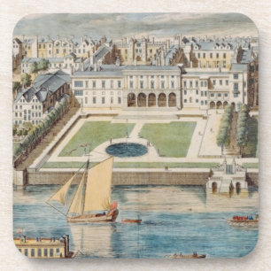 Dessous-de-verre Vieille Chambre de Somerset sur le brin, gravé pa