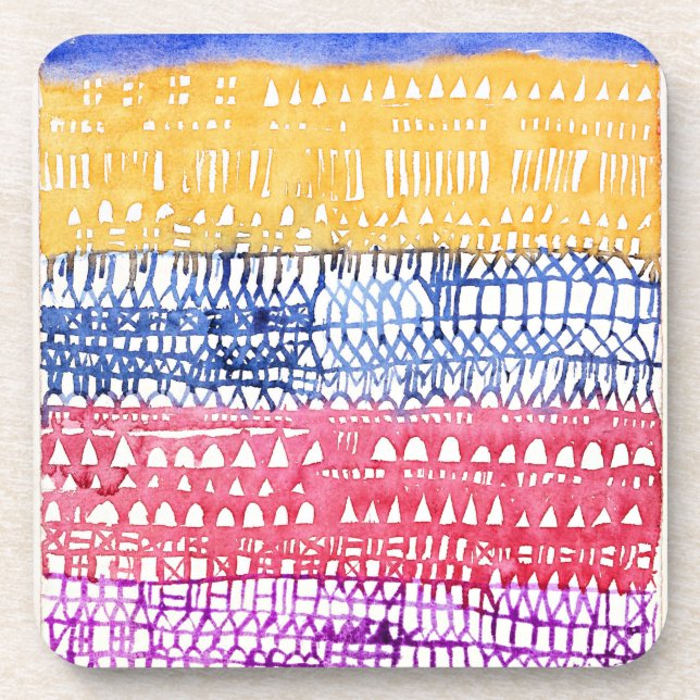 Dessous-de-verre Vieille Ville par Paul Klee. Beverage Coaster (Devant)