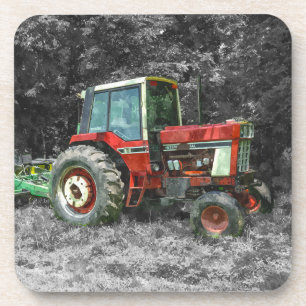 Dessous-de-verre Vieux tracteur international Painterly
