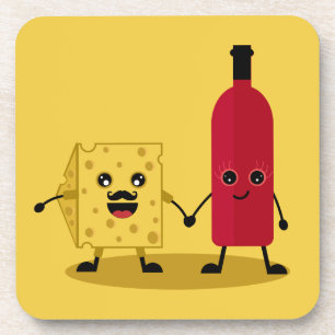 Dessous-de-verre Vin Et Fromage Invitation