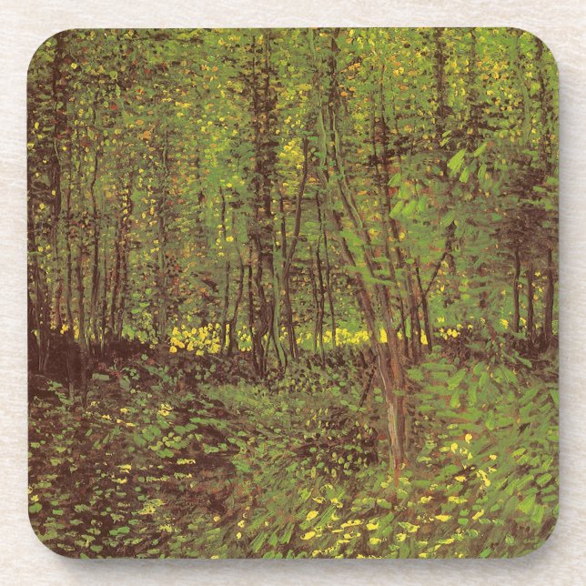 Dessous-de-verre Vincent van Gogh - Arbres et sous-bois (Devant)