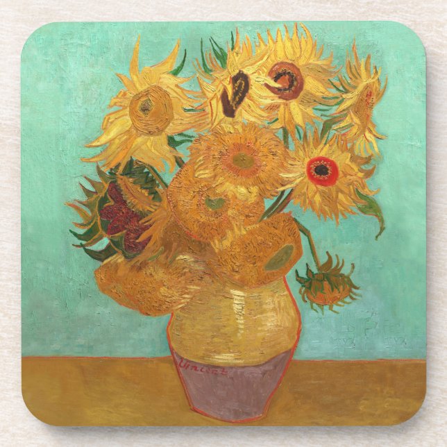 Dessous-de-verre Vincent Van Gogh Douze Tournesols Dans Un Vase (Devant)
