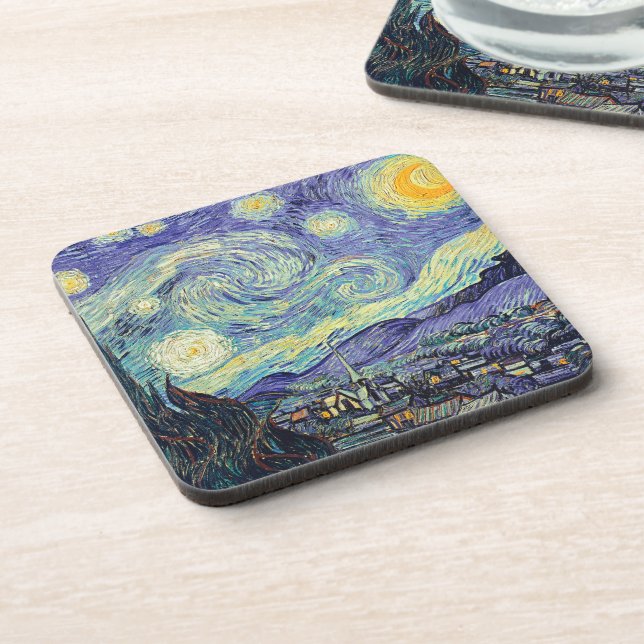 Dessous-de-verre Vincent Van Gogh/ The Starry Night   (Côté gauche)